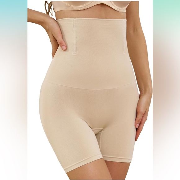 Other - High waisted Spanx tummy control shape wear shorts compression butt lift nude